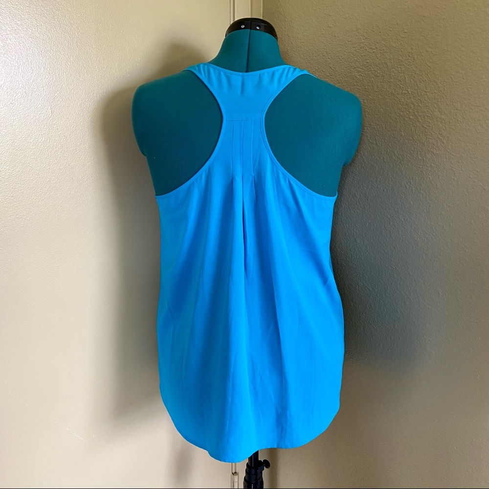 Frenchi Bright Blue Racerback Sleeveless Loose Top